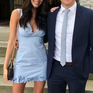 Majorelle blue mini dress